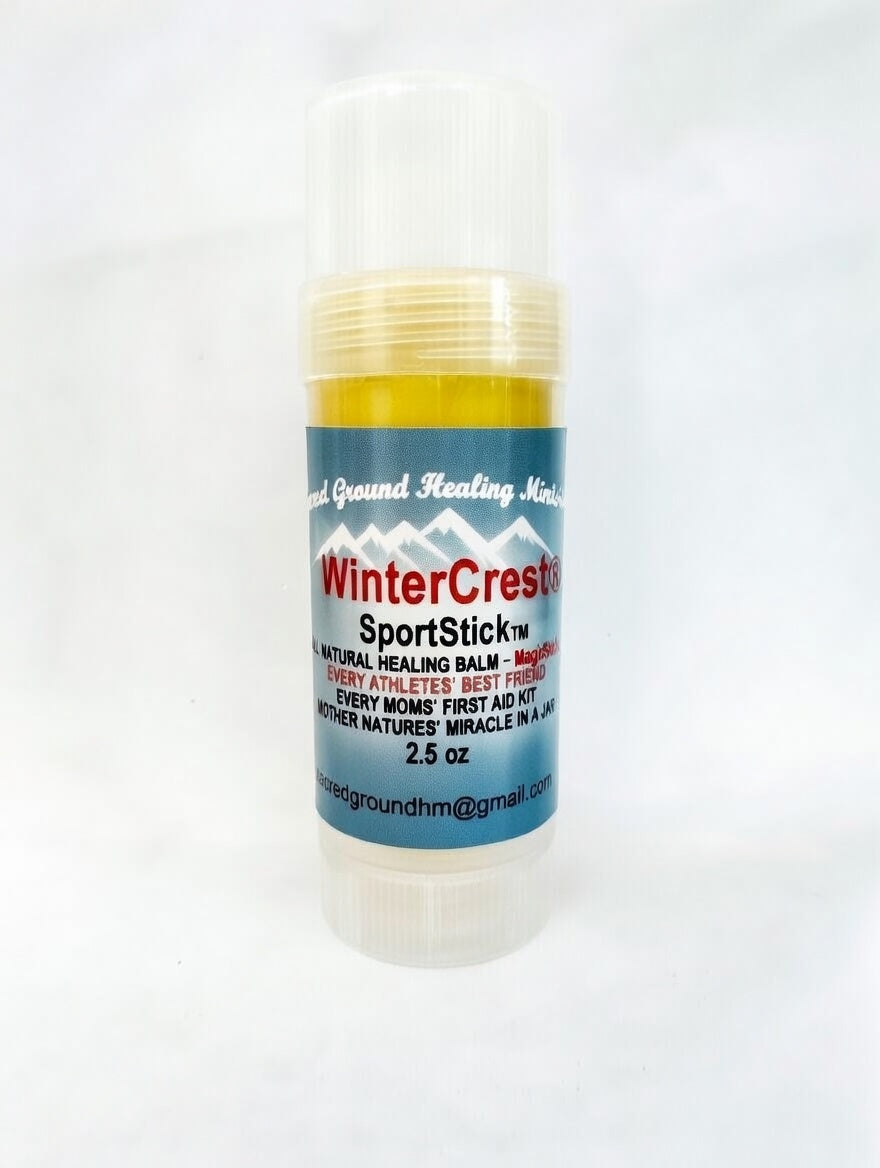 WinterCrest healing balm sports stick 2.5 oz mess free applicator for runners and athletes